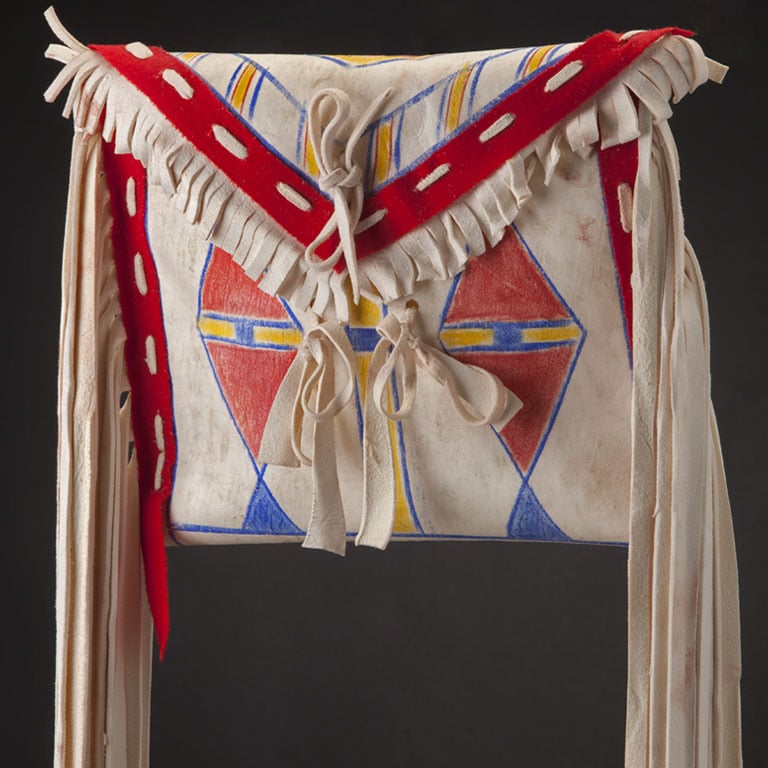 Albertine Crow Shoe, Asootsimaan, Parfleche Bag