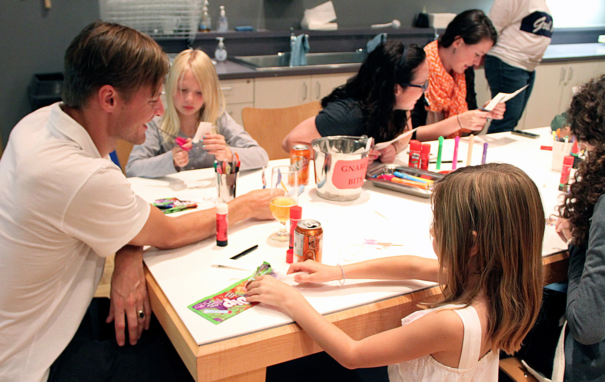 Children working together at a table