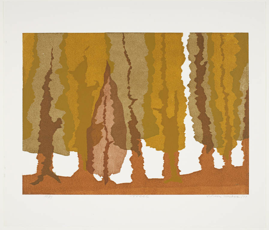 Vivian Lindoe, Trees, 1977, Collection of Glenbow.