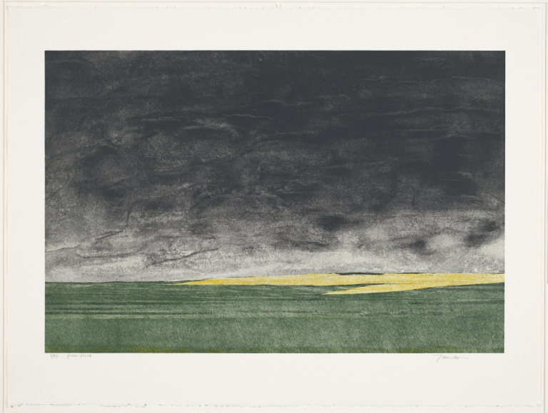 Takao Tanabe, Yellow Field, 1980, Collection of Glenbow.