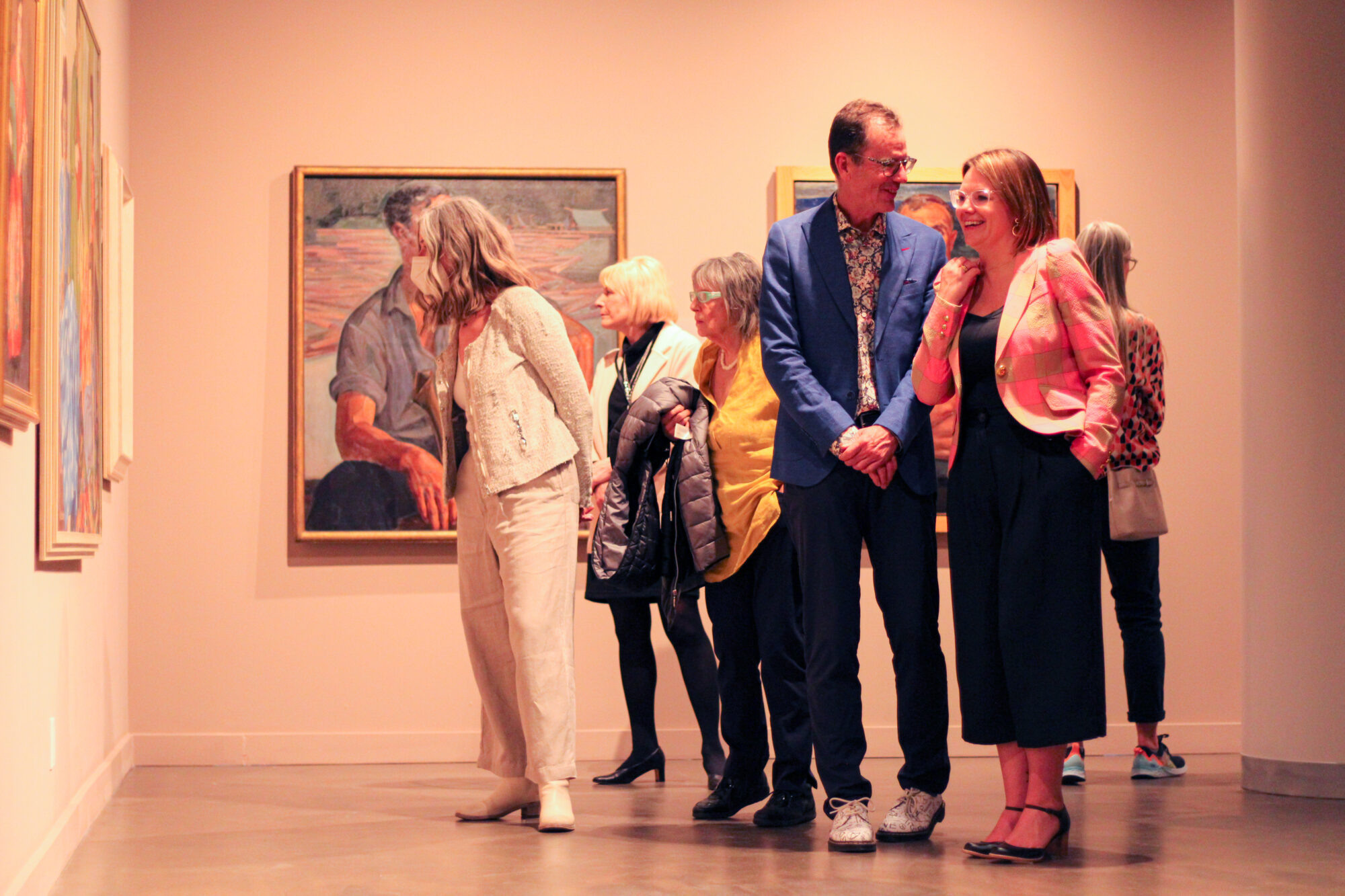 Visitors to Uninvited, the inaugural exhibition at Glenbow at The Edison.