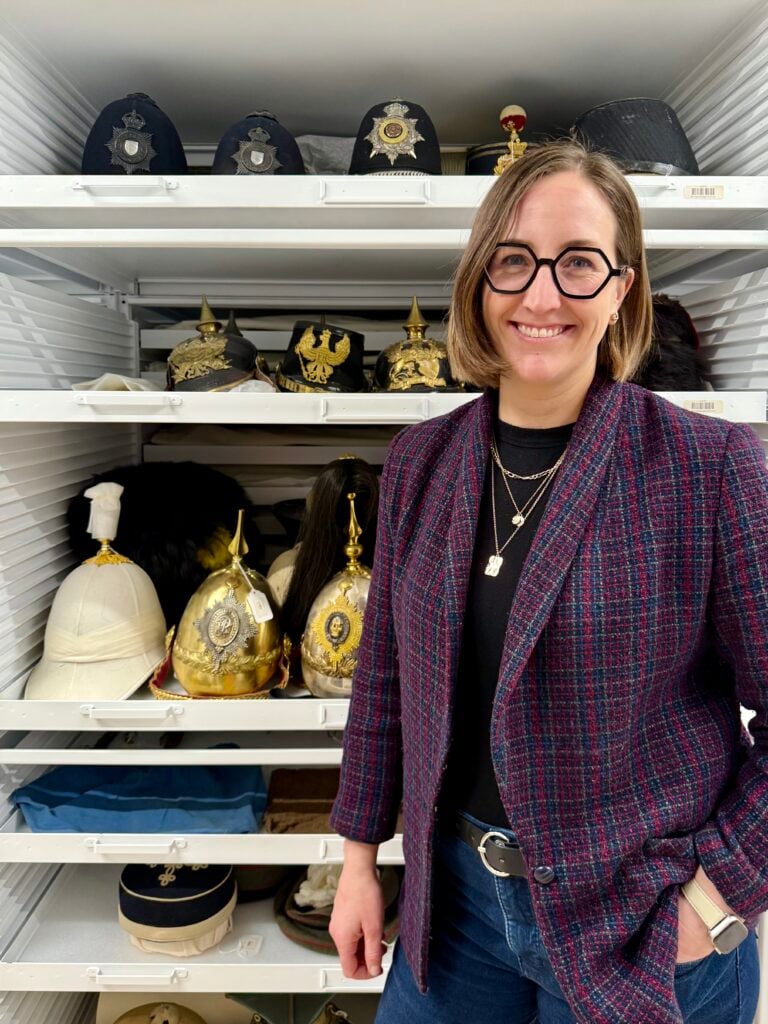 Christine Leppard, Glenbow's Director, Collections & Curatorial, in Glenbow's collections.