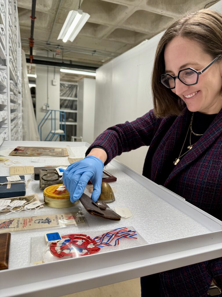 Christine Leppard, Glenbow's Director, Collections & Curatorial, in Glenbow's collections.