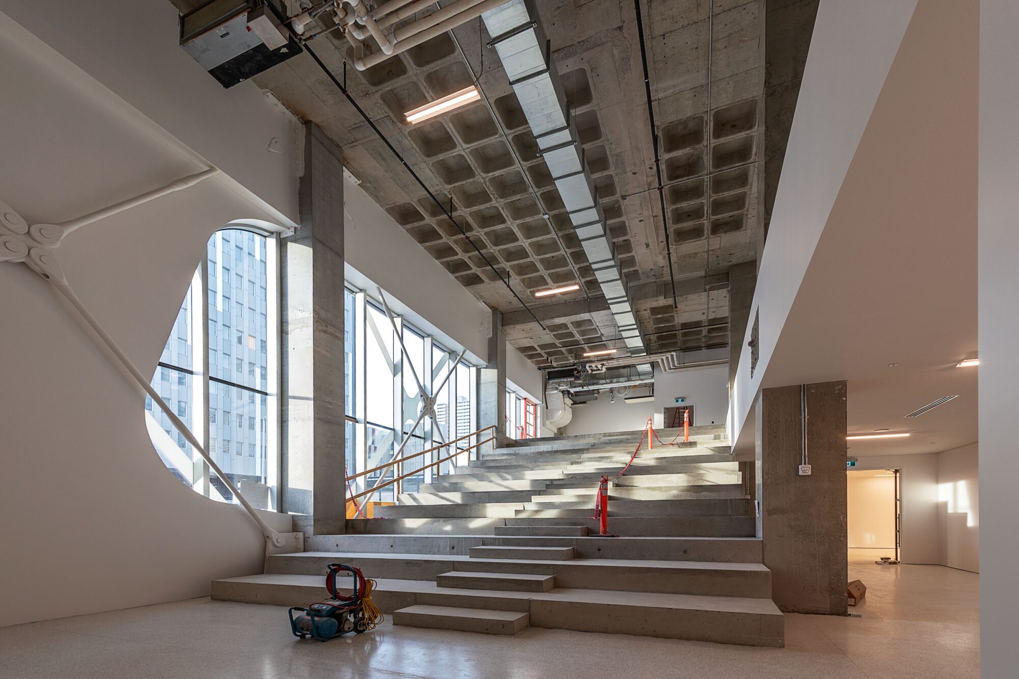 A theatre space under construction.